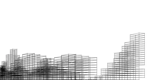 Абстрактный Архитектурный Дизайн Обоев Цифровой Концепт Фон — стоковое фото