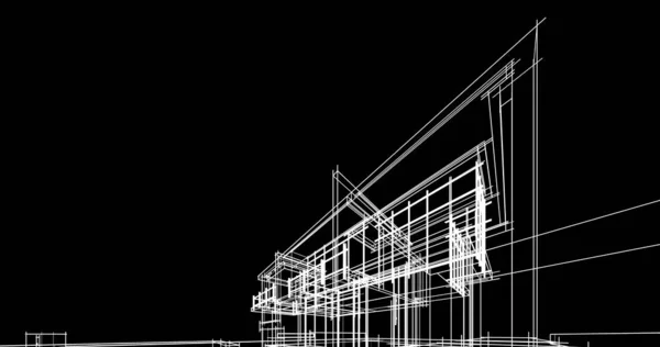 幾何学的な建築物のデザイン — ストック写真