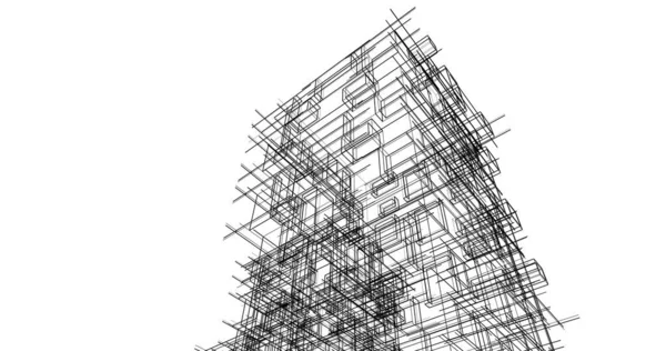 Абстрактный Архитектурный Дизайн Обоев Цифровой Концепт Фон — стоковое фото