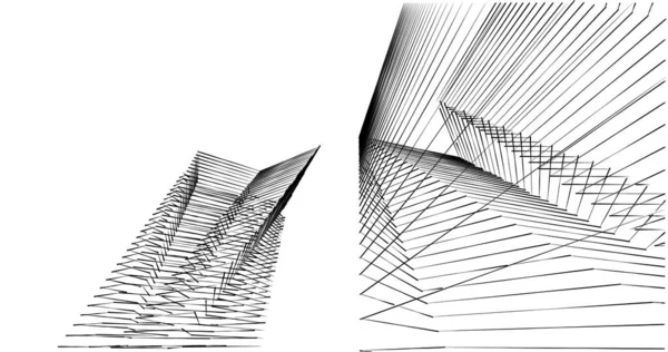 Abstrakcyjny Projekt Tapety Architektonicznej Cyfrowe Tło Koncepcyjne — Zdjęcie stockowe