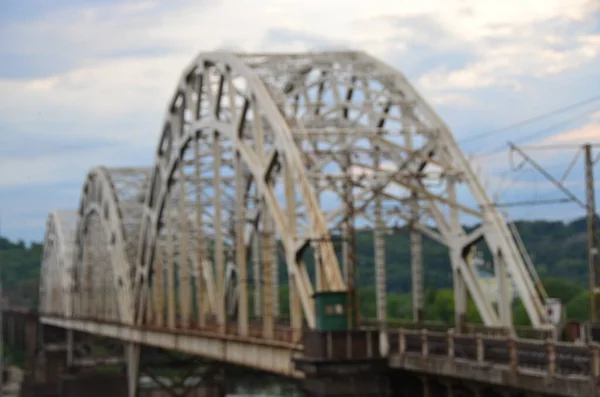 Moderne Hoge Brug Stedelijke Architectuur Concept Achtergrond — Stockfoto