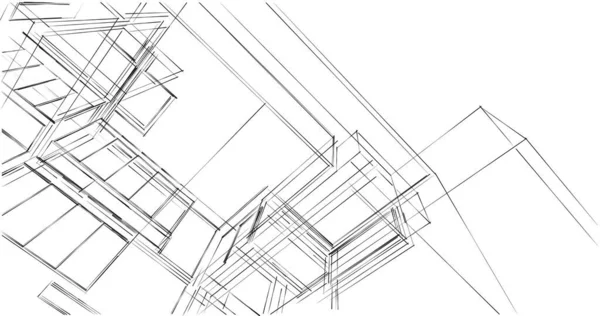 Diseño Edificios Arquitectónicos Geométricos —  Fotos de Stock