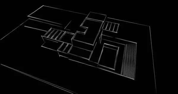 Abstrakcyjny Projekt Tapety Architektonicznej Cyfrowe Tło Koncepcyjne — Zdjęcie stockowe