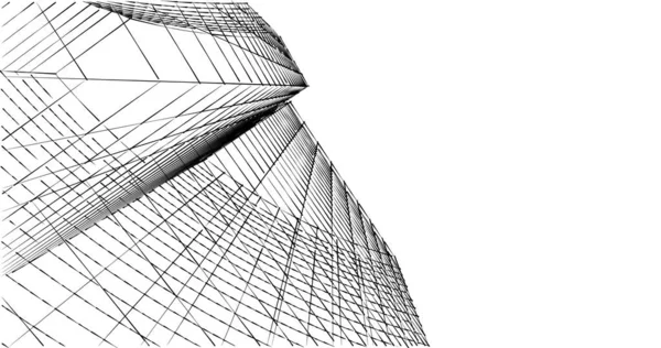 建筑墙纸设计 数字概念背景 — 图库照片