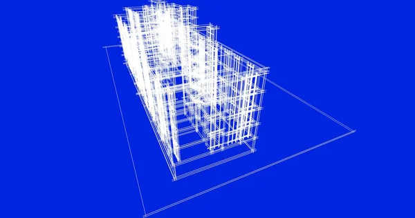 抽象的な建築壁紙のデザインデジタルコンセプトの背景 — ストック写真