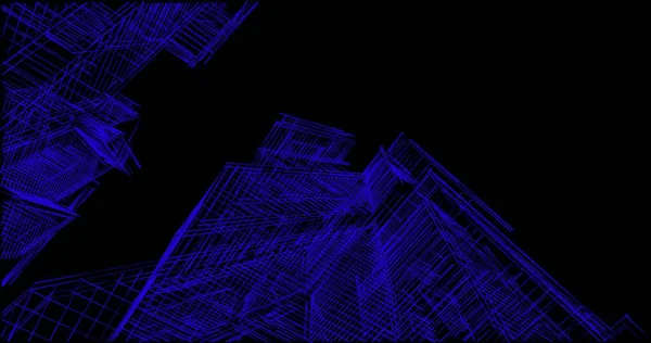 Minimalne Kształty Geometryczne Linie Architektoniczne — Zdjęcie stockowe