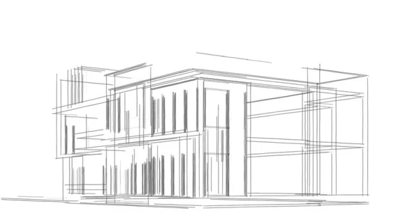 Disegno Astratto Carta Parati Architettonica Sfondo Concetto Digitale — Foto Stock