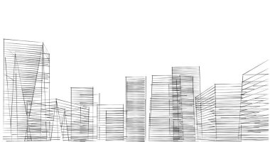 soyut mimari duvar kağıdı tasarımı, dijital konsept arkaplan