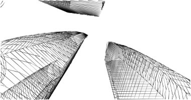 soyut mimari duvar kağıdı tasarımı, dijital konsept arkaplan