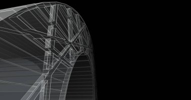 soyut mimari duvar kağıdı tasarımı, dijital konsept arkaplan