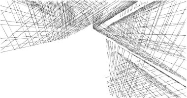 soyut mimari duvar kağıdı tasarımı, dijital konsept arkaplan