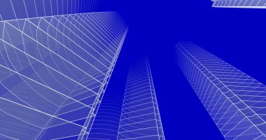 soyut mimari duvar kağıdı tasarımı, dijital konsept arkaplan