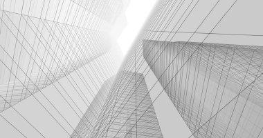 soyut mimari duvar kağıdı tasarımı, dijital konsept arkaplan