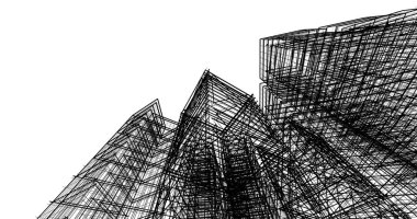 soyut mimari duvar kağıdı tasarımı, dijital konsept arkaplan