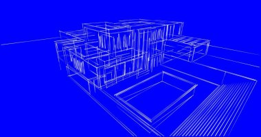 soyut mimari duvar kağıdı tasarımı, dijital konsept arkaplan