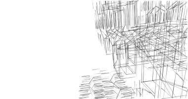 soyut mimari duvar kağıdı tasarımı, dijital konsept arkaplan