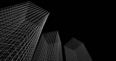 soyut mimari duvar kağıdı tasarımı, dijital konsept arkaplan