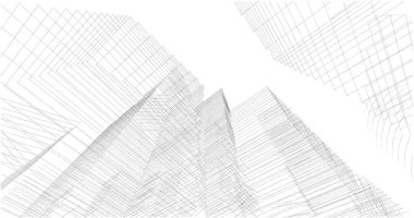 soyut mimari duvar kağıdı tasarımı, dijital konsept arkaplan