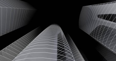 soyut mimari duvar kağıdı tasarımı, dijital konsept arkaplan