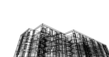 soyut mimari duvar kağıdı tasarımı, dijital konsept arkaplan