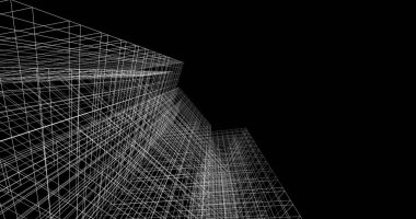 soyut mimari duvar kağıdı tasarımı, dijital konsept arkaplan