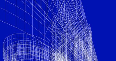 eskiz sanatı, geometrik mimari binalar tasarımı