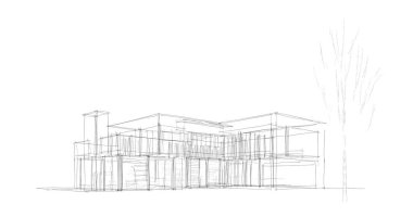 soyut mimari duvar kağıdı tasarımı, dijital konsept arkaplan