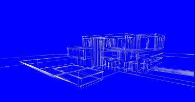 soyut mimari duvar kağıdı tasarımı, dijital konsept arkaplan