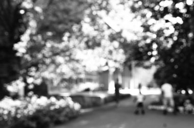 Bulanık şehir manzarası, soyut arkaplan 