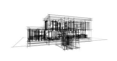 soyut mimari duvar kağıdı tasarımı, dijital konsept arkaplan