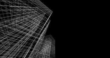 soyut mimari duvar kağıdı tasarımı, dijital konsept arkaplan