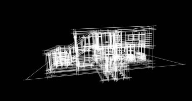 soyut mimari duvar kağıdı tasarımı, dijital konsept arkaplan
