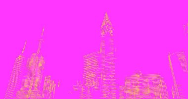 soyut mimari duvar kağıdı tasarımı, dijital konsept arkaplan