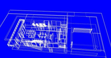 soyut mimari duvar kağıdı tasarımı, dijital konsept arkaplan