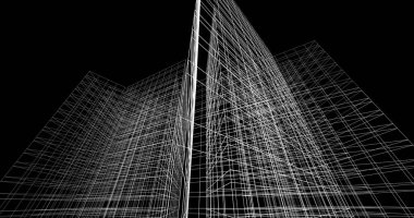 soyut mimari duvar kağıdı tasarımı, dijital konsept arkaplan