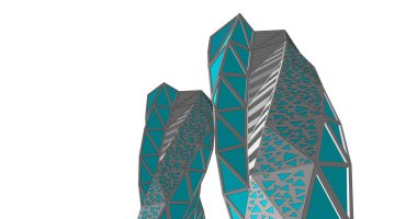 soyut mimari duvar kağıdı tasarımı, dijital konsept arkaplan