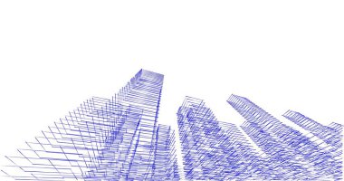 soyut mimari duvar kağıdı tasarımı, dijital konsept arkaplan