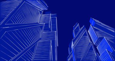 minimal geometrik şekiller, mimari çizgiler