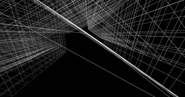 soyut mimari duvar kağıdı tasarımı, dijital konsept arkaplan