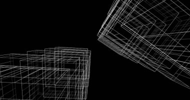 soyut mimari duvar kağıdı tasarımı, dijital konsept arkaplan