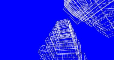 soyut mimari duvar kağıdı tasarımı, dijital konsept arkaplan