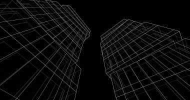 soyut mimari duvar kağıdı tasarımı, dijital konsept arkaplan