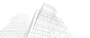 soyut mimari duvar kağıdı tasarımı, dijital konsept arkaplan