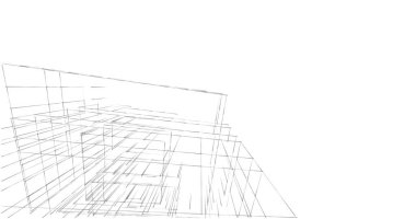 soyut mimari duvar kağıdı tasarımı, dijital konsept arkaplan