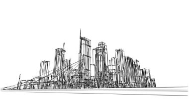 minimal geometrik şekiller, mimari çizgiler