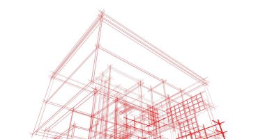 soyut mimari duvar kağıdı tasarımı, dijital konsept arkaplan