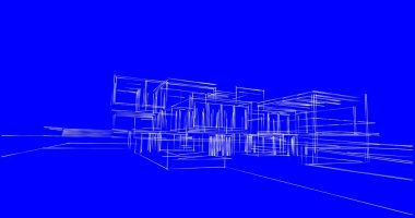 soyut mimari duvar kağıdı tasarımı, dijital konsept arkaplan