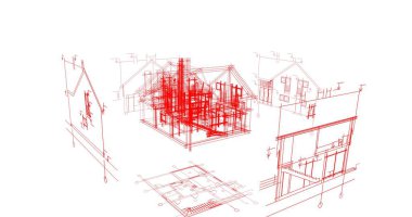 minimal geometrik şekiller, mimari çizgiler