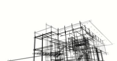 minimal geometrik şekiller, mimari çizgiler