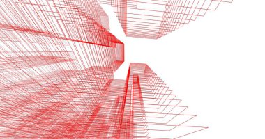 soyut mimari duvar kağıdı tasarımı, dijital konsept arkaplan